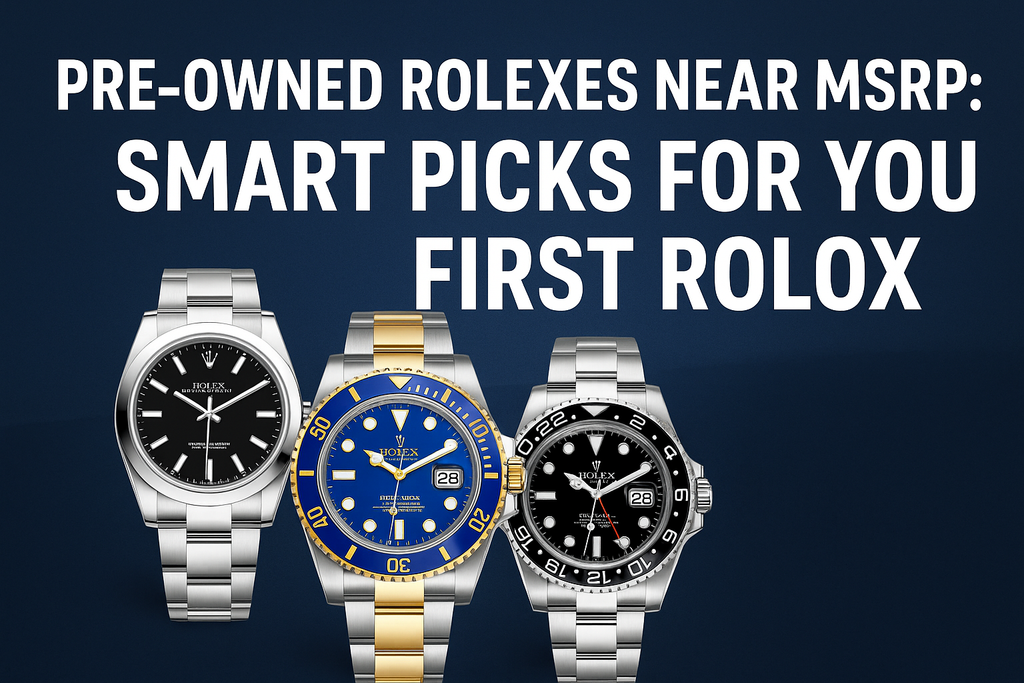 Pre-Owned Rolexes Near MSRP: Smart Picks for Your First Rolex